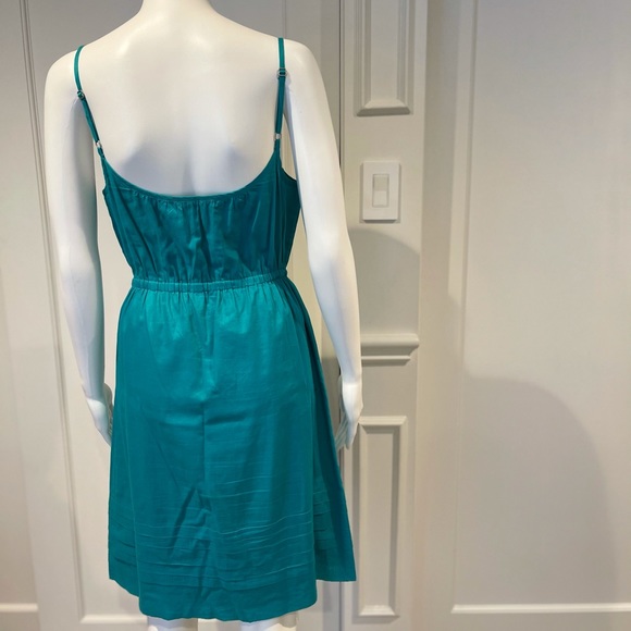 Theory Summer Dress Blue Teal Summer Small NWOT - Picture 4 of 6